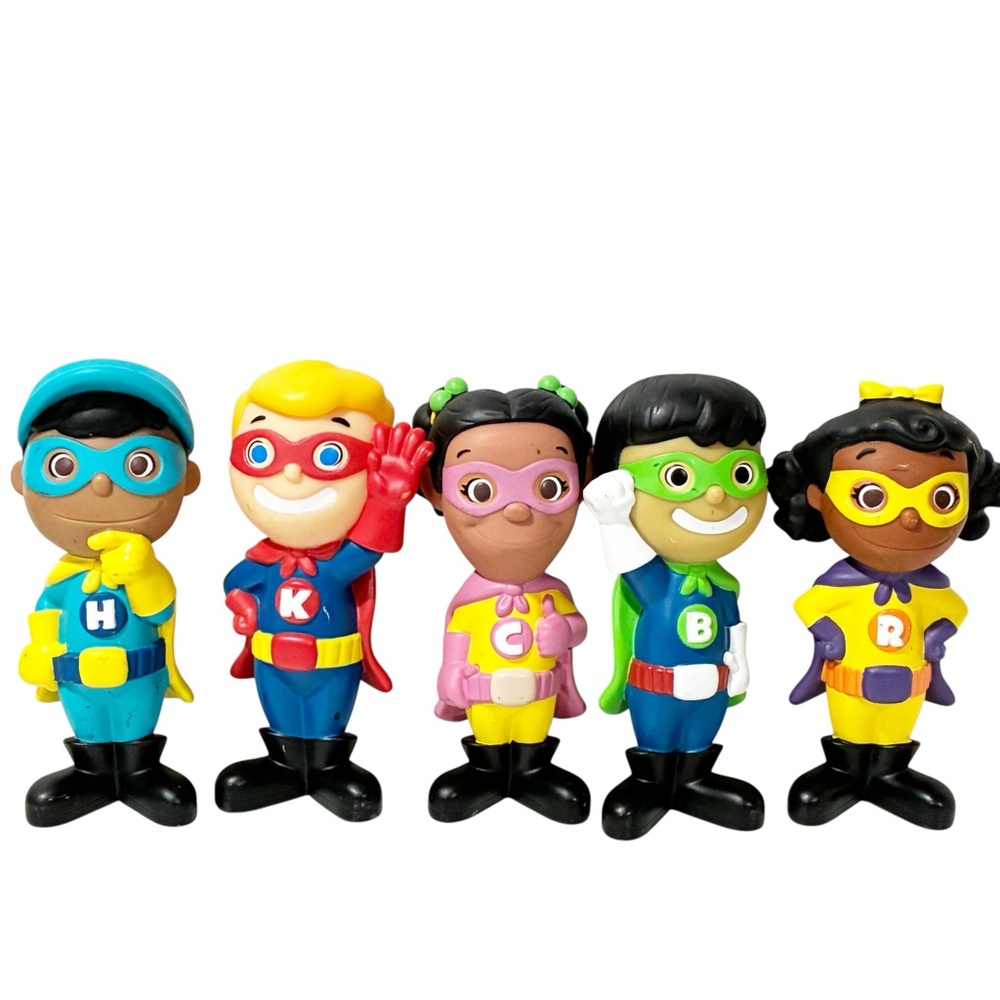 Lakeshore 6" Character Education Figures Super Kids Lot of 5